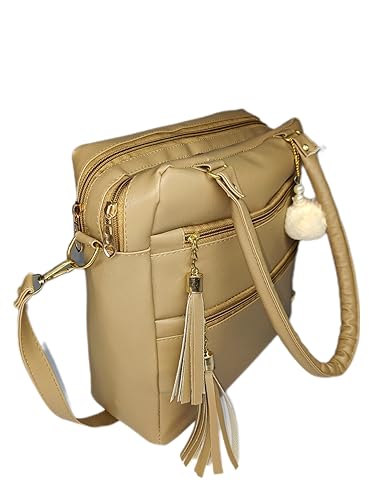 Image of women's pu leather handbag shoulder bag hand held bag with long strap queen collection simple sober and stylish (HB5)