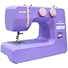 Janome Lovely Lilac Easy-to-Use Sewing Machine with Interior Metal Frame, Bobbin Diagram, Tutorial Videos, Made with Beginners in Mind for Garments, Patchwork, Light Quilting