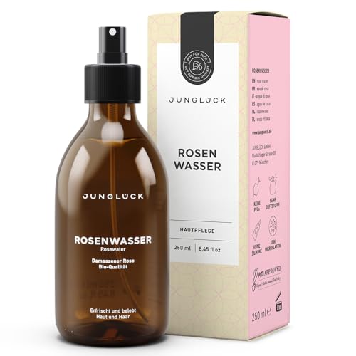Kräuterland Avocadoöl Bio Hautöl 100ml - reines Avocado Öl, kaltgepresst - ideal bei sehr trockener Haut - natives Pflegeöl für Köper, Gesicht & Haare - Premium Natur-Kosmetik 4 BIO Rosenwasser vegan | Natürliche Inhaltsstoffe | 250 ml Reinigung und Pflege für Gesicht, Körper & Haare | Junglück Rosenwasser | Made in Germany