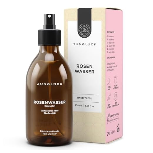 Kräuterland Avocadoöl Bio Hautöl 100ml - reines Avocado Öl, kaltgepresst - ideal bei sehr trockener Haut - natives Pflegeöl für Köper, Gesicht & Haare - Premium Natur-Kosmetik 4 BIO Rosenwasser vegan | Natürliche Inhaltsstoffe | 250 ml Reinigung und Pflege für Gesicht, Körper & Haare | Junglück Rosenwasser | Made in Germany