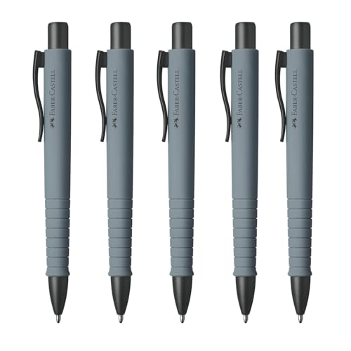 Faber-Castell - Kugelschreiber Poly Ball Urban Grey, 5 Stück