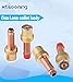 Mtsooning 5PCS 45V26 2.4mm(3/32inchs) Gas Lens Collet Body Copper Consumables KIT for TIG Welding Torch 17,18 and 26 Series