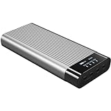 SIMULTANEOUSLY CHARGE 4 DEVICES - The HyperJuice battery bank has a 27000 mAh charging capacity and wide device compatibility. Charge four devices like an M1 MacBook, an iPad, a DSLR camera, even a drone or a gaming console at the same time. CHARGE I...