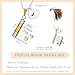 DORANA My Little Star Book Necklace for Daughter-Initial Pendant Necklace for Girls Teens Age 8-12 Kids Book Necklaces for Daughter Gifts from Mom Dad Initial Locket Charm Message Necklaces,J