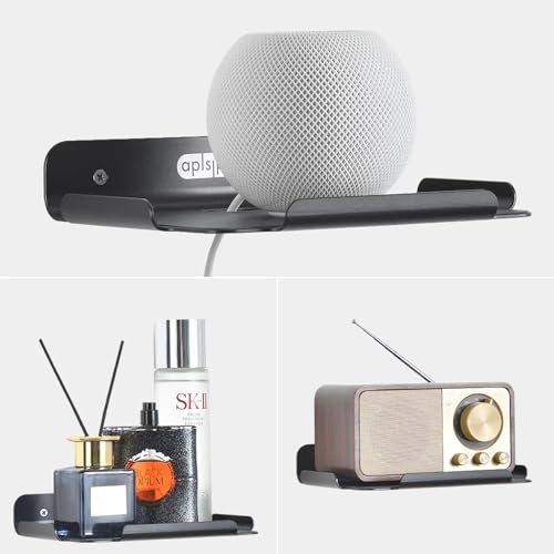 PU-Leather-Version-8-Floating-Shelves-for-Wall-Metal-Wall-Shelf-for-Wall-Storage-for-Smart-Home-Speakers-Internet-Router-for-Bedroom-Bathroom-and-Living-Room-Black