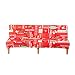 NUELLO Sofabezug Ohne Armlehnen, Weihnachten Druck Sofabezug 3 Sitzer Ohne Armlehne Stretch Couch überzug Armlose Sofabettüberzug für Faltbares Schlafsofa Ohne Armlehnen-K-160-185cm