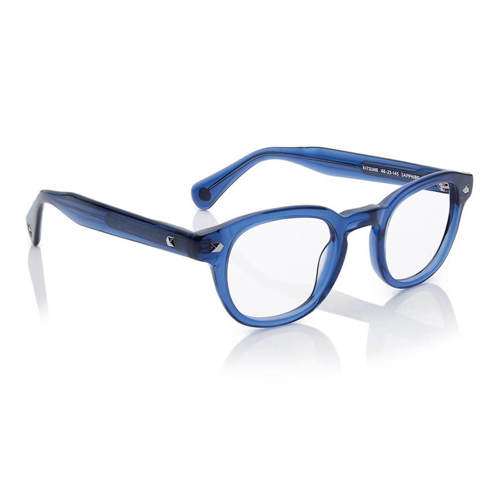 See full amazon price history chart for Shisen Fox KITSUNE Computer Glasses with Zero Power Blue Cut, UV Protection, Scratch-Resistant, DriveSafe, Night Vision | For Mobile & Laptop Use | Unisex Eyeglass | 49 Medium | Round - Sapphire Shisen Fox KITSUNE Computer Glasses with Zero Power Blue Cut, UV Protection, Scratch-Resistant, DriveSafe, Night Vision | For Mobile & Laptop Use | Unisex Eyeglass | 49 Medium | Round - Sapphire (B0CFFYNZL7) Amazon Price History, Amazon Price Tracker