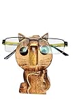 ETROVES Wooden Cat Spectacle Holder Eyeglass Stand Handmade Bedside Table Top Display Optical Glasses Stand Accessories