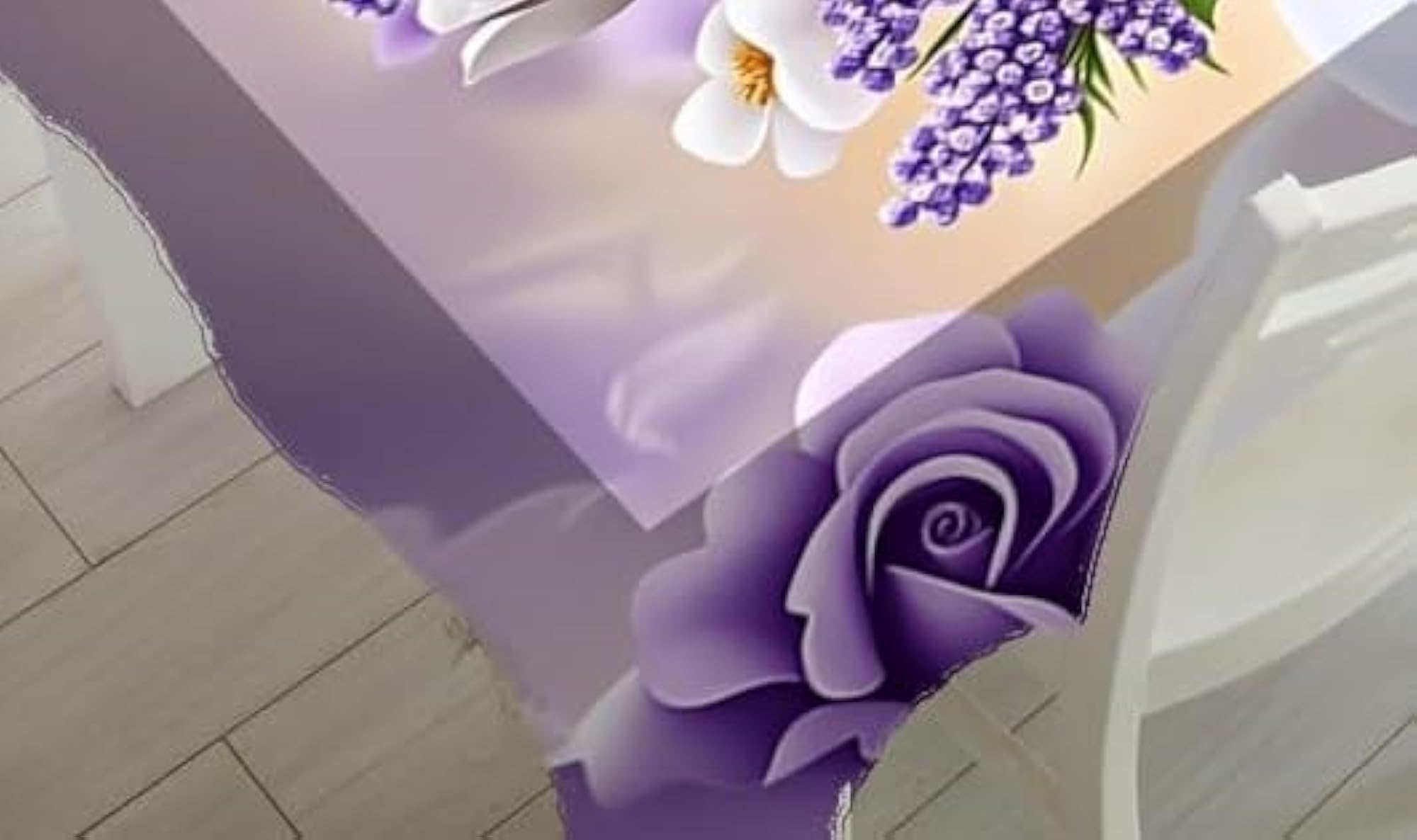 Floral Printed Table Cover for Living Room Coffee Table