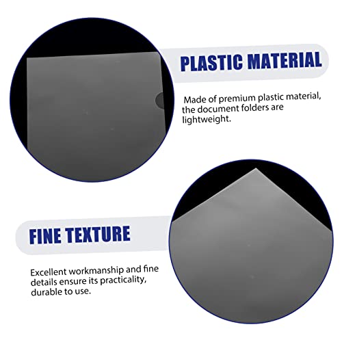 Dossiers Plastique Transparent 100 Pcs Pochette Document Rangement Papier Scolaire - 4