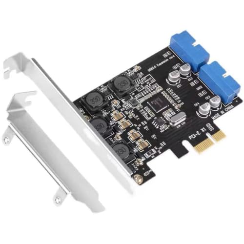 Tarjeta PCI-e a USB 3.0 con conector de 19 pines y 4 puertos para PC 5