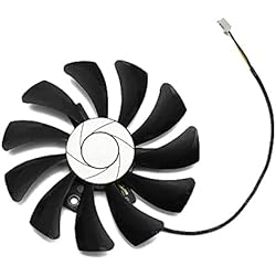 RAKSTORE Ventilador para tarjetas gráficas de 85 mm, compatible con MSI GTX 1050 GTX 1050 Ti RX560 (2 pines)
