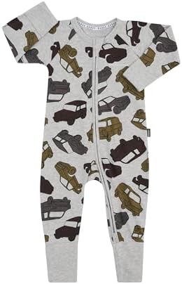 Bonds Baby Zippy - Cotton Blend Zip Wondersuit, Print Y8G (1 Pack), 000 (0-3 Months)