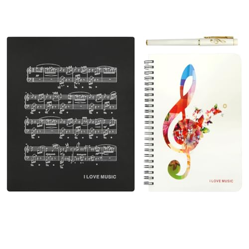 Cadeau musique enfants et adultes avec ce pack carnet A5 et stylo