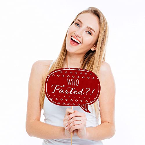 Christmas Family Reunion - Fun Family Theme Holiday Party Photo Booth Props Kit - 20 Count #TOP30