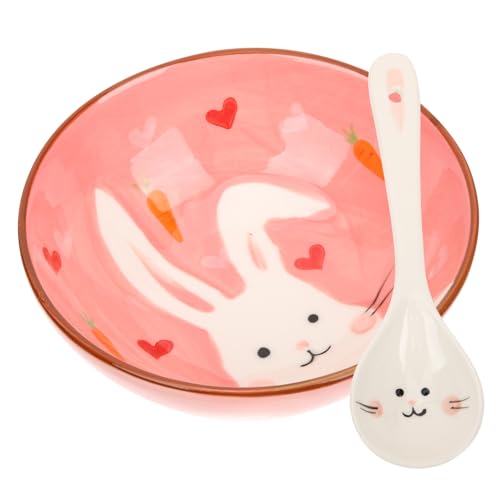 Hemobllo Vajilla Cerámica para Persona Cuenco y Cuchara Decorativos Resistente Grietas y Manchas para Hogar y Restaurante Hemobllo Vajilla Cerámica para Persona Cuenco y Cuchara Decorativos Resistente Grietas y Manchas para Hogar y Restaurante
