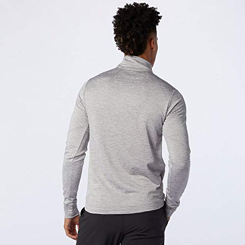 New Balance Men's Nb Heat Grid Half Zip, Athletic Grey , Large #TOP4