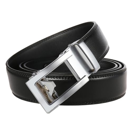 Genuine Leather Alloy Automatic Buckle Business Casual Luxury Belt for Men 3.5cm2