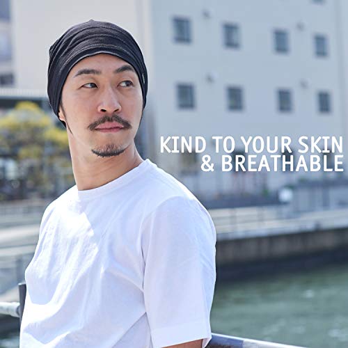 Charm Womens Light Weight Summer Beanie - Mens Slouchy Beanie Hat Stretchy Slouch Knit Cap 100% Cotton Chemo Hat Mustard #TOP6