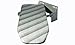 Wall Mounted Ironing Board, Easy Installation & Storage, Folding White and Gray Stripes,