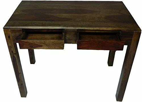 Image of SONA ART & CRAFTS Solid Sheesham Wood Study Table | Computer Desk with Storage for Home and Office Furniture (Finish Color - Dark Walnut, DIY(Do-It-Yourself))