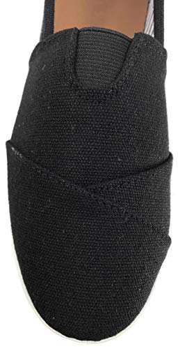 Image of Womens Canvas Slip-On Shoes with Padded Insole