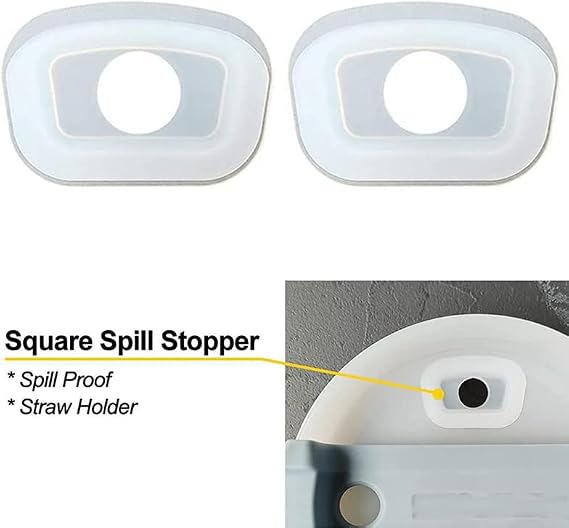 Silicone Spill Proof Stopper Tumbler Accessories Dust-Proof Spill-Proof Leak-Proof Stopper for Car Tumbler Compatible with Stanley Cup 1.0 40oz/ 30oz (1 Set / 3 pcs)
