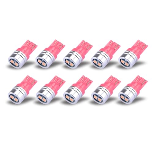 Bombillas LED T10 para auto color púrpura miniatura 1