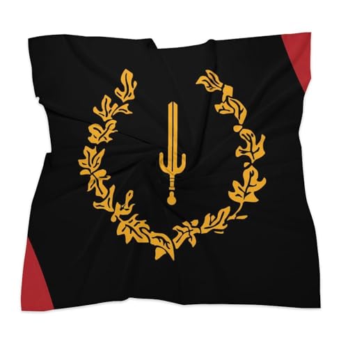 Black American Heritage Flag Fashion Head Scarf for Women Silk Like Bandana Kerchief Satin Square Scarves Gifts3