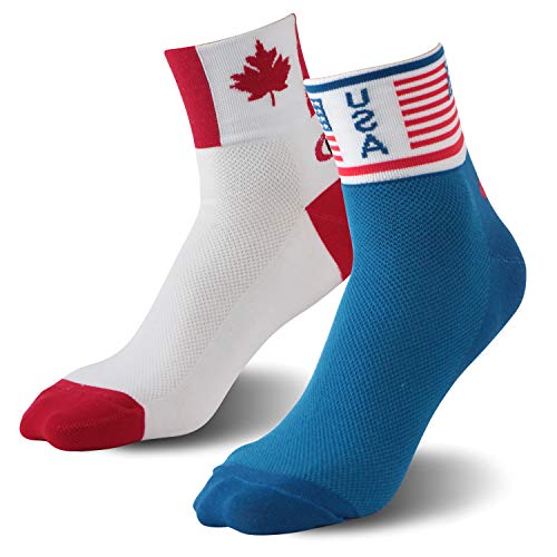 LIN 2 Pack Performance Cycling Socks for Men & Women Breathable Sports Socks for Mountain Road Bike