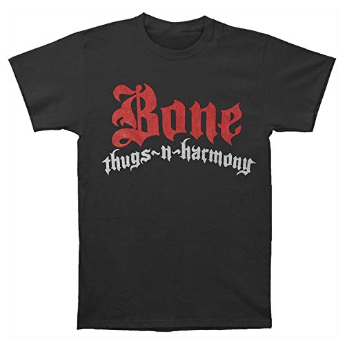 Bone Thugs-N-Harmony Men's Distressed Logo Slim-Fit T-Shirt Black Large