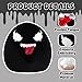 Global Park 17in Venom Plush Toys, Cute Venom Stuffed Animal Plushies Pillow with Elastic Tongue, Gift for Boys Girls
