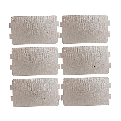 Cabilock 6pezzi Copertura Guida Onda Forno Microonde in Piastra Di Mica Resistente Alte Temperature Isolante Tagliabile Protezione Termica