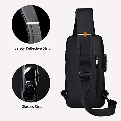 Domary Novo estilo bolsa de peito bolsa de ombro bolsa esportiva bolsa de mensageiro multifuncional