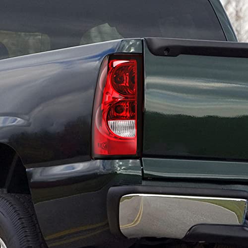 Tektend Tail Light Assembly Compatible With 2003 2004 2005 2006 Chevy Silverado 1500 2500 3500 Factory Style Taillights Pickup Rear Brake Lamps Oe Replacement, Passenger And Driver Side #TOP4