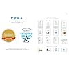 CERA Icon Tumbler Holder Glass for Bathroom Essentials | Toothbrush & Toothpaste Stand | Washroom Accessories | Chrome Plating | Wall Mount | Stainless Steel | F5014117CH