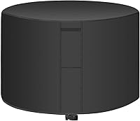 Vista 1 de Cubiertas redondas para muebles de patio, mesa y silla al aire libre, cubierta impermeable resistente a los rayos UV antidecoloración