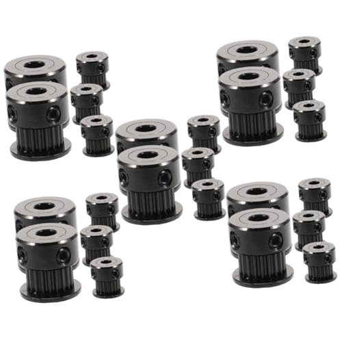 PRETYZOOM 5 Series Rueda Sincronizada Para Correa De Distribucion Polea Para Correa De Distribucion Polea De Sincronización Mecánica Poleas Mecanicas Black 5 Piezas X 5