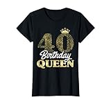 Dieser lustige Frauen Mädchen Outfit mit dem der Aufschrift Birthday Queen mit einer süßen Krone ist die perfekte Überraschung zum 40. Geburtstag. Beschenke deine Freundin oder Bekannte die 1981 geboren ist mit diesem legendären Design.Sie wird sich freuen