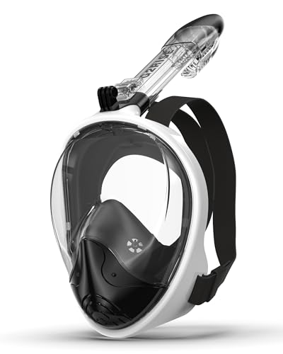 G2RISE Full Face Snorkel Mask Adults Snorkeling Set Gear for Kids with Detachable Camera Mount
