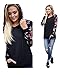 ABRAVO Mujer Sudadera con Capucha Manga Larga Jerséis Sueltos Sudadera con Estampado...
