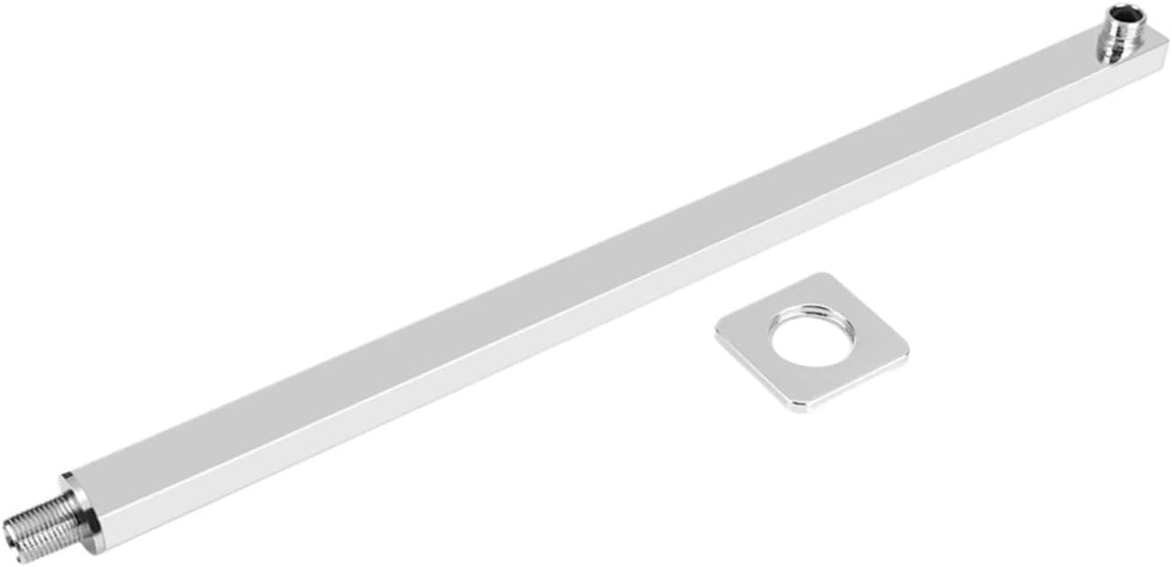 60cm Square Shower Head Extension Arm Wall Mounted Stainless Steel Rainfall Extend Pipe Tube Holder Bathroom Tools