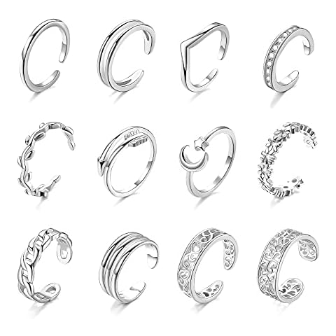 Juego de 12 anillos ajustables Senteria Cover