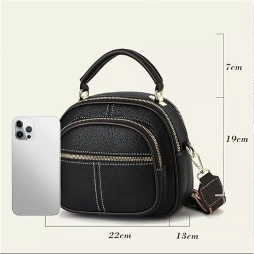 Bousalutend Crossbody Bag, Bousalutend Adjustable Wide Strap, Classic Multifunctional Compartments, Leather Crossbody Bag2