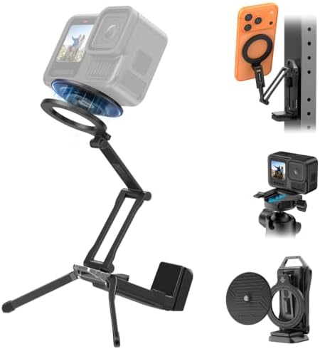 OMOTON 2 in 1 Magnetic Phone & Action Camera Tripod for DJI/GoPro iPhone
