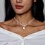 Silver Chunky Puffy Heart Necklace