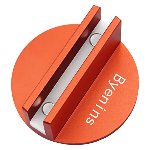 Image of Car Universal Aluminum Grooved Magnetic Jack Pad,Jack Pad Weld Frame Rail Adapter(Orange) with 0.4 inchSlotted Groove,Use for Car SUV Truck Pickup Maintenance,Repair and Tire Replacement