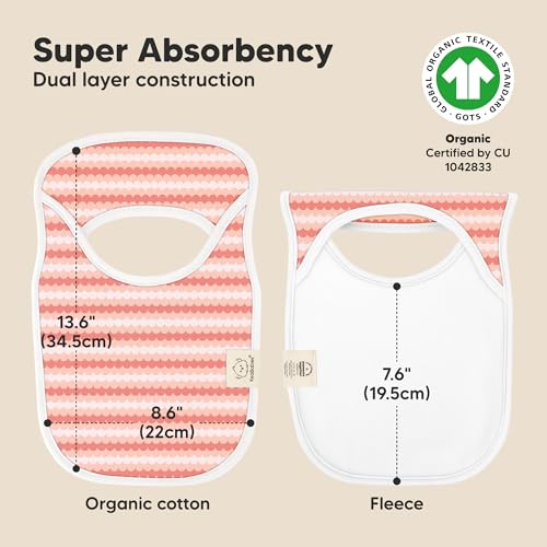 KeaBabies 8-Pack Baby Bibs for Boys, Girls and 8-Pack Baby Bandana Drool Bibs - Pull-on Drool Catcher for Teething Infant - Stylish Unisex Bandana Scarf3