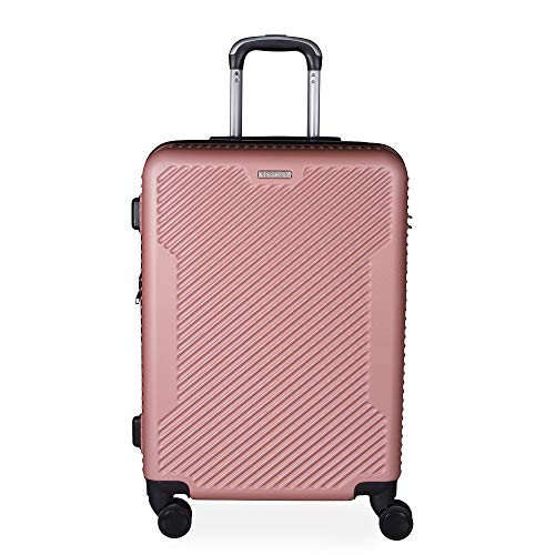 Conjunto De Malas em ABS 3 Pecas P, M, G Com 4 Rodas 360 - Roncalli Linea (Rose)