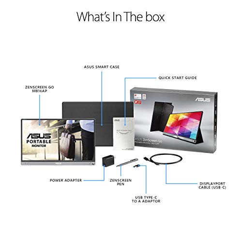 Image of ASUS Zenscreen Go MB16AP 15.6 inch Full HD IPS USB Type-C Portable Eye Care Monitor